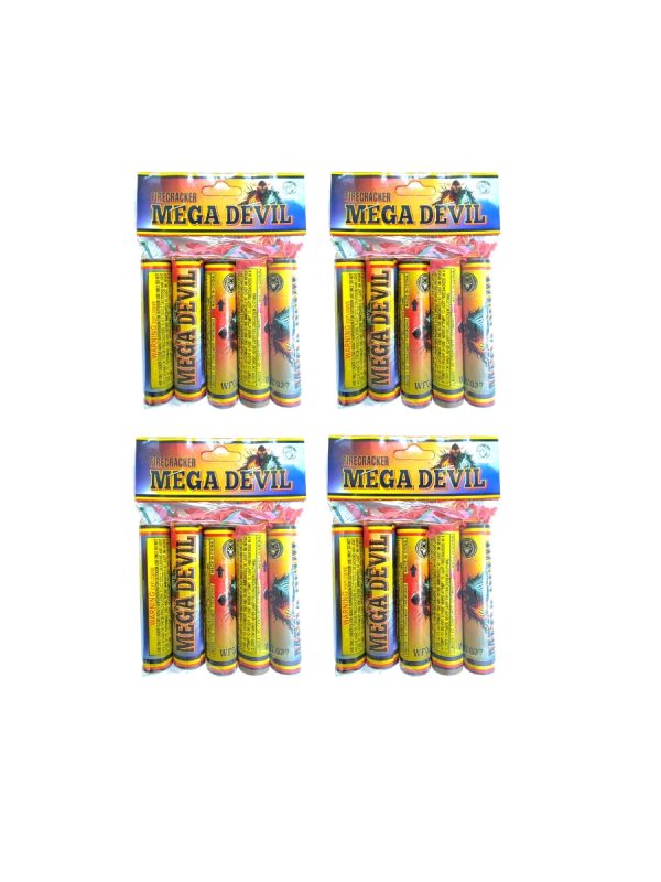 Mega Devil Bomb 7cm (New) - 4 Packs of 5 Pieces each