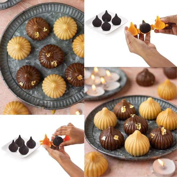 Modak Mold 3 Fold - Size No 2 ( 1 Piece ) - Image 4