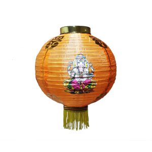 Alternative view of Diwali Lantern – Orange ( 1 Piece )