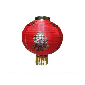 Alternative view of Diwali Lantern – Red ( 1 Piece )