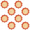 Lotus Water Led Diyas/Lamps with Water Sensor E-Diya-8 Pieces per Box