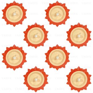 Lotus Water Led Diyas/Lamps with Water Sensor E-Diya-8 Pieces per Box