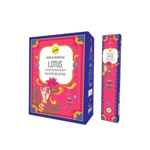 Sree Vani Indian Heritage Collection High Perfume Incense Stick-Lotus ( Pack of 12 Boxes-120 Sticks )