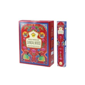 Sree Vani Indian Heritage Collection High Perfume Incense Stick-Sandlewood ( Pack of 12 Boxes-120 Sticks )