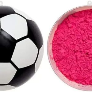 Alternative view of Gender Reveal Soccer Ball with Pink Powder