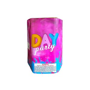 Alternative view of Gender Reveal Daytime Aerial Smoke Trails Display Cake 19 Shots-Pink