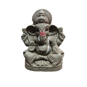 Eco-Friendly Ganesh Idol - Natural Gray Clay