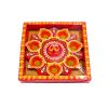 Laxmi Feet 7 Diya - 16cm by 16cm